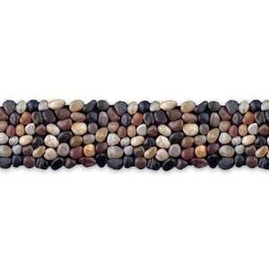   Pebbles 4 x 39 Interlocking Border Tile in Rumi