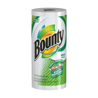  Bounty Paper Towels, White, Regular Roll (Pack of 30)