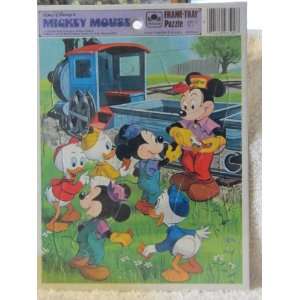   Mickey Mouse Frame tray Puzzle By Golden (1973) 