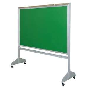   Two Sided Chalkboard Color Green, Casters 2 Locking/2 Nonlocking