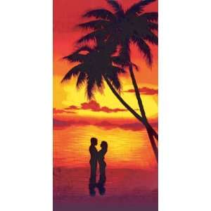  12 Couple At Sunset Velour Beach Towels 30 X 60 Wholesale 
