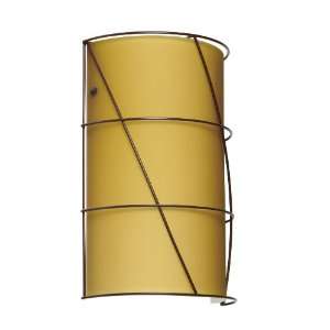    Cage B Tamburo 7 Single Light Incandescent Wall Sconce with Bronze