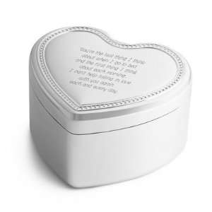 Personalized Heart Music Box Featuring white Christmas Gift  