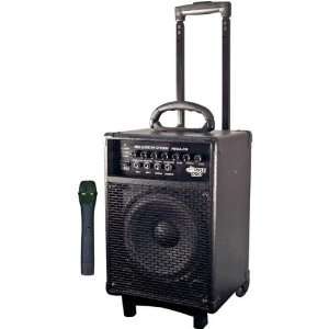    Battery Powered PA System With Wireless Microphone Electronics