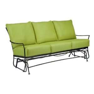  Woodard Amelie Wrought Iron Cushion Patio Gliding Sofa 